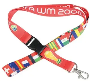 Lanyard de poliéster con impresión a doble cara