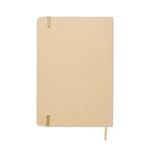 Libreta a5 reciclada con tapa dura y grabado láser