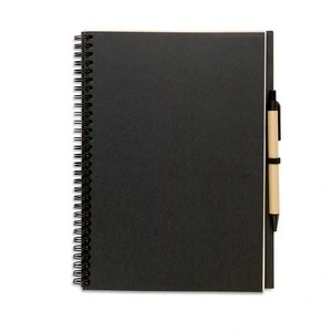 Libreta ecológica con bolígrafo biodegradable
