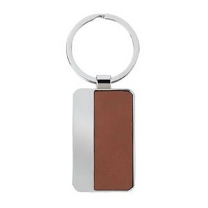 Llaver metálico rectangular con grabado láser