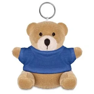 Llavero osito de peluche con camiseta de algodón