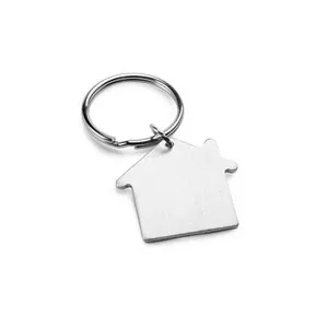 Llavero de aluminio en forma de casa ligero y resistente