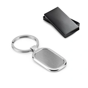 Llavero de metal para doming en caja de regalo