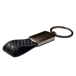 Llavero elegante de fibra de carbono personalizable