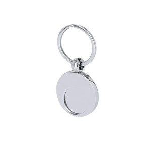 Llavero metálico mican con moneda extraíble personalizable