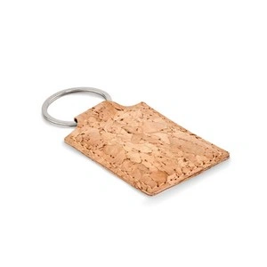 Llavero rectangular de corcho ecológico