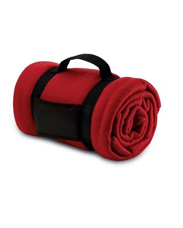 Manta de viaje polar poliéster con asa