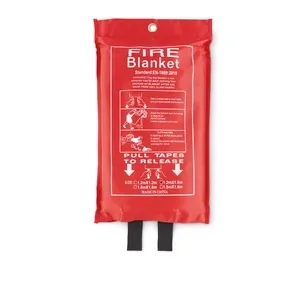 Manta ignífuga de fibra de vidrio en funda pvc