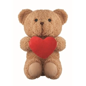 Osito de peluche corazón 23cm personalizable para regalar