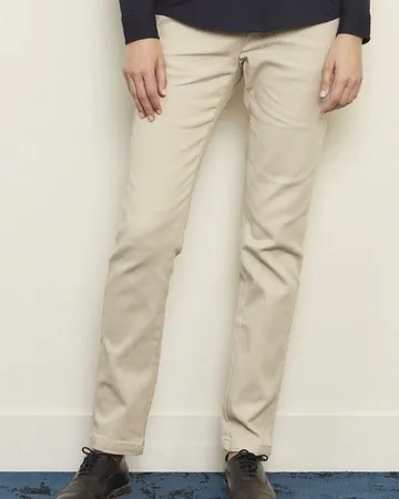 Pantalón chino con cintura elástica para mujer
