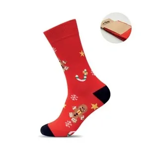 Calcetines de navidad m con decoraciones festivas