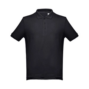 Polo unisex de algodón con botones a juego