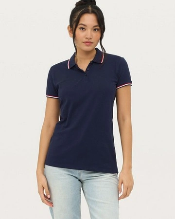 Polo para mujer algodón personalizado 180gsm