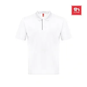 Polo técnico de hombre reciclado con cuello canalé