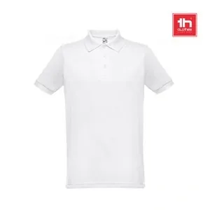 Polo unisex de manga corta con cuello reforzado