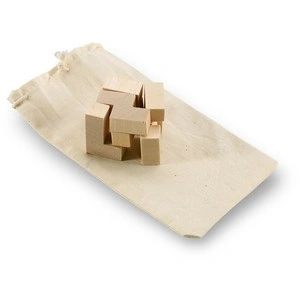 Puzzle de madera 7 piezas en bolsa de algodón