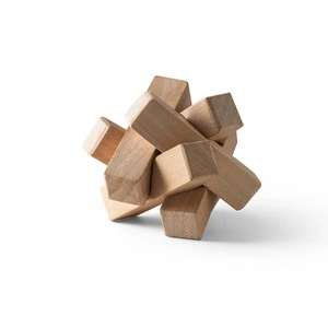 Puzzle de madera en forma de estrella fácil de montar