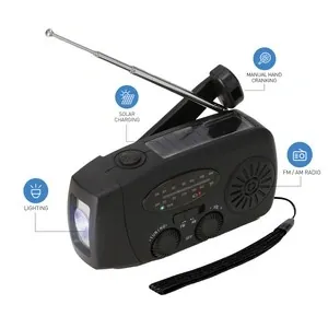 Radio multifunción solar con linterna led