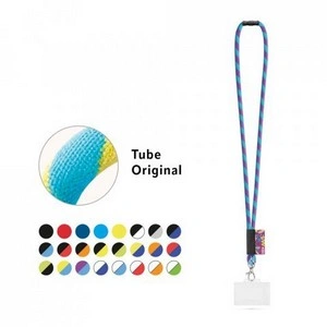 Cordón tubo watford poliamida con tarjetero personalizable