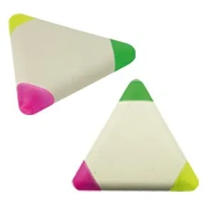 Set de 3 marcadores triangulares reciclados