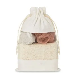 Set de baño con esponja y piedra para peeling