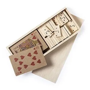 Set de juegos nature con estuche de madera
