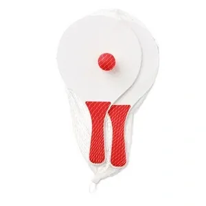 Set de tenis playa 2 raquetas mdf y 1 bola