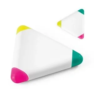 Subrayador triangular de pp en colores vibrantes