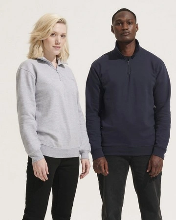 Sudadera sols conrad con cremallera 1/4 y cuello alto