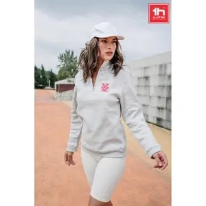 Sudadera unisex con interior cardado y cremallera