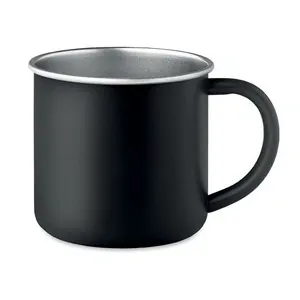 Taza de acero inoxidable reciclado con diseño ecológico
