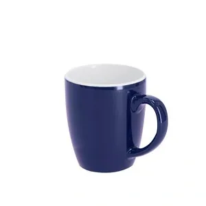 Taza de cerámica personalizable de 350 ml brillante