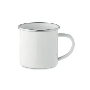 Taza vintage esmalte metal sublimado 200 ml