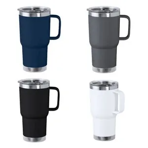 Taza térmica de acero reciclado con tapa a presión