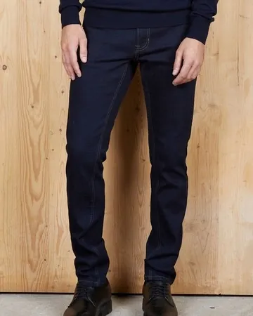 Vaquero stretch corte recto sin etiqueta personalizable