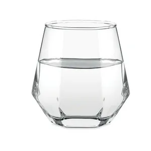 Vaso corto geométrico para whisky 300 ml