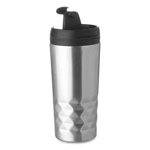 Vaso de viaje acero inoxidable doble capa corte diamante