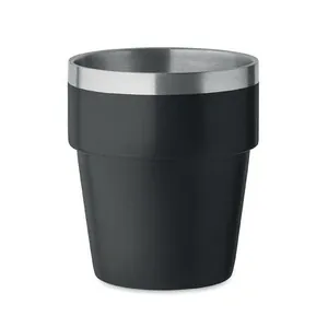 Vaso apilable de acero inoxidable reciclado 250 ml
