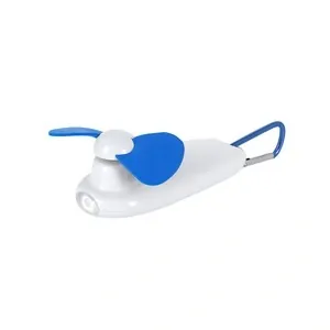 Ventilador ticsy portátil con linterna y mosquetón