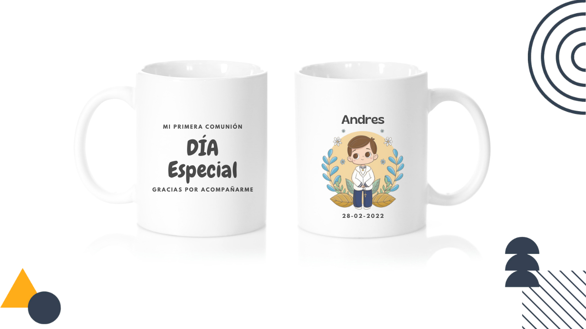Taza personalizada día de comunión