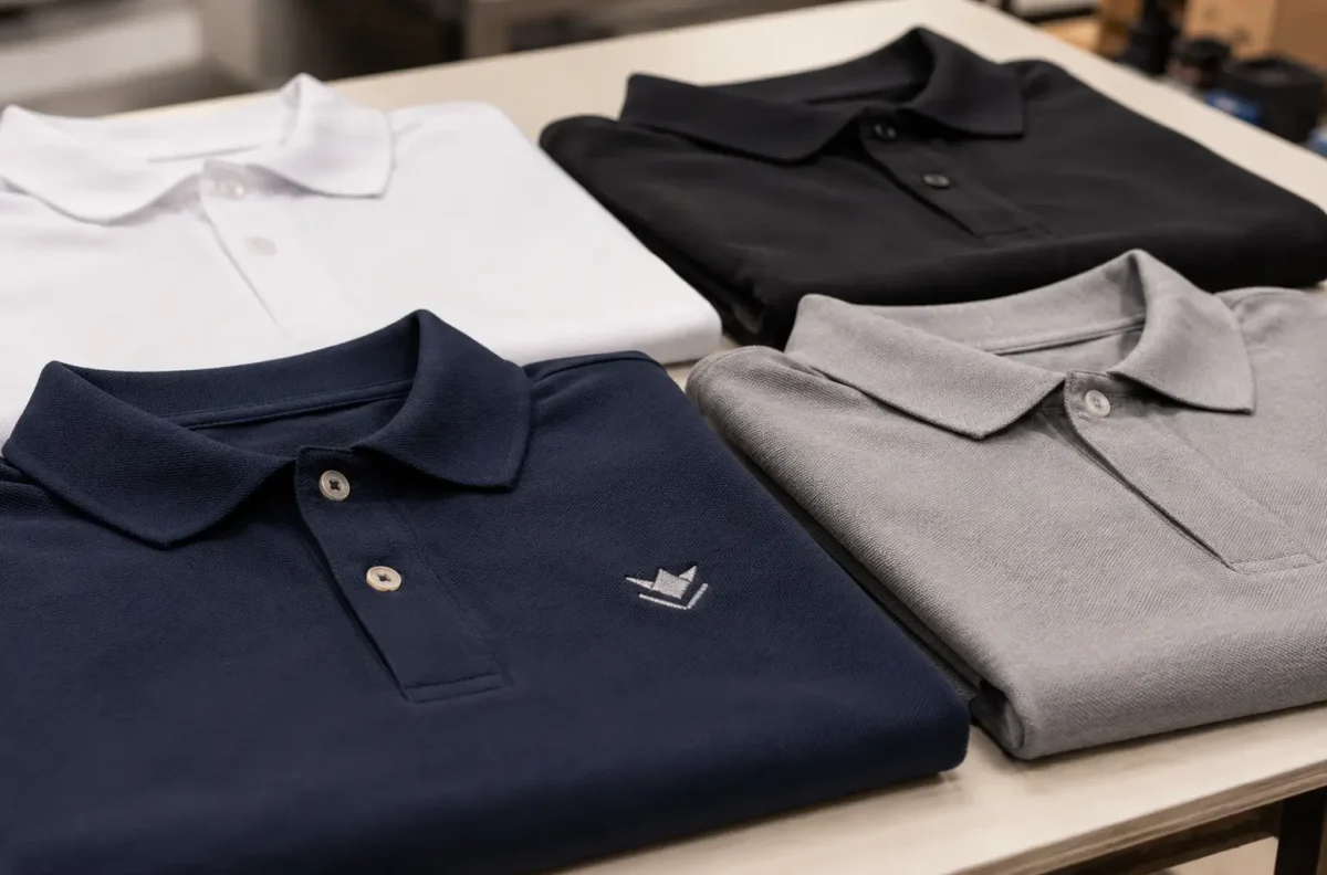 polos con logo bordado