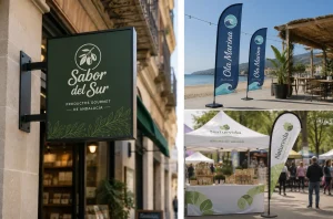 Banderolas y banderines publicitarios personalizados